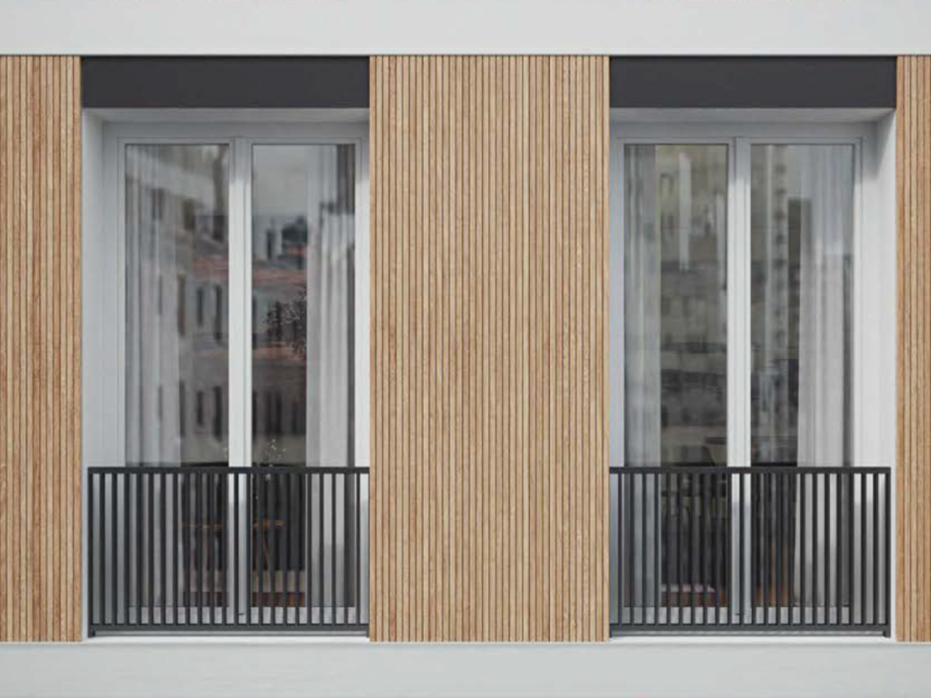 infissi in pvc finestre design condominio moderno